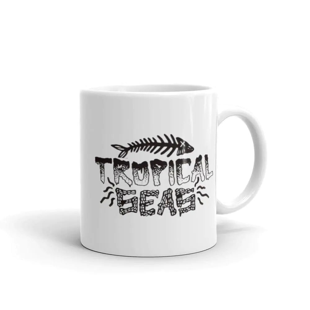 Taza de cerveza de la mañana de los mares tropicales