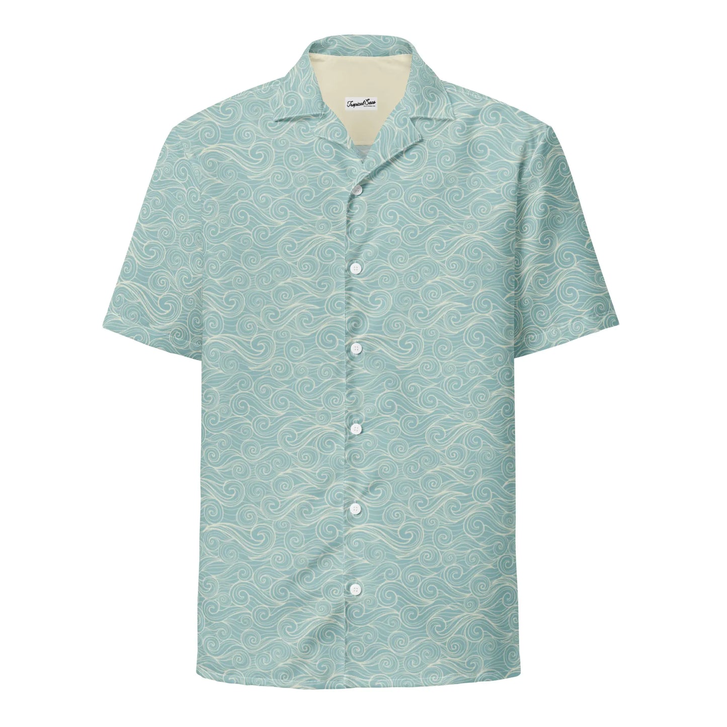 Camisa con botones de remolinos salados - Colección Coastal Summer 2024