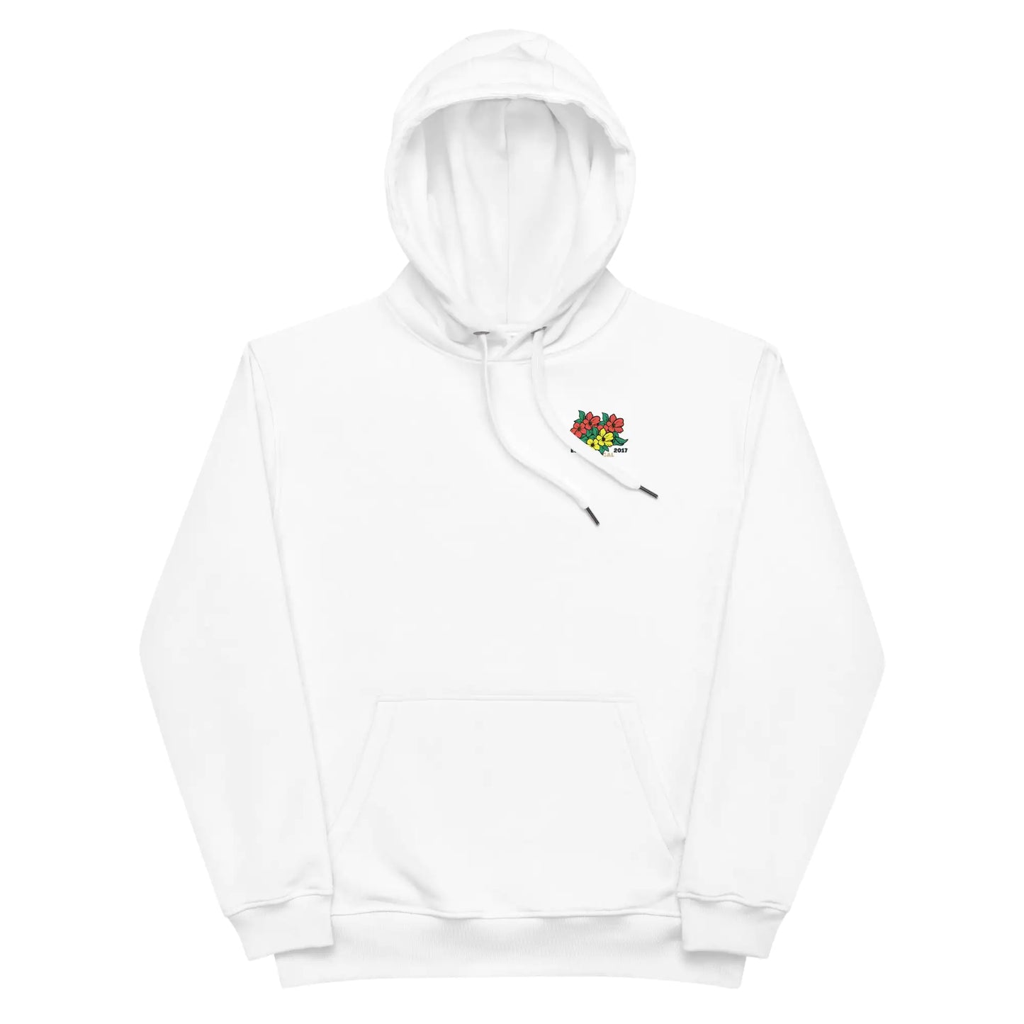 Sudadera con capucha de flores tropicales