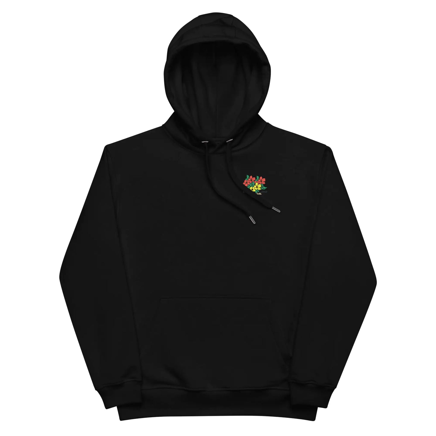 Sudadera con capucha de flores tropicales